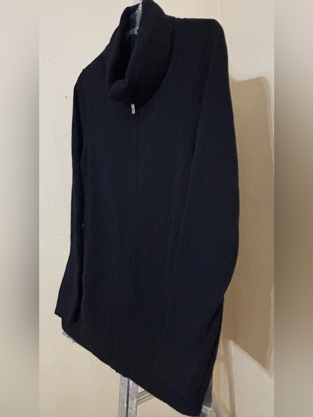 Banana Republic Black 100% Cashmere Full-Zip Sweater Sz XL - Picture 3 of 10